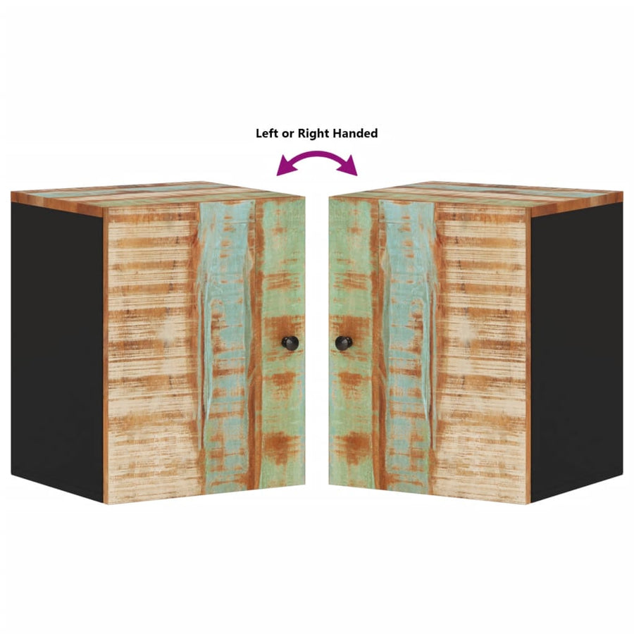 Badkamerwandkast 38X33X48 Cm Massief Recycled Hout