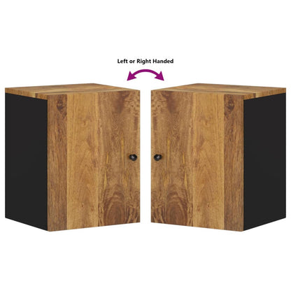 Badkamerwandkast 38x33x48 cm massief mangohout