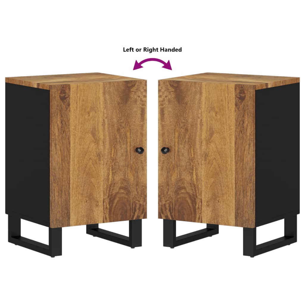 Badkamerkast 38x33x58 cm massief mangohout