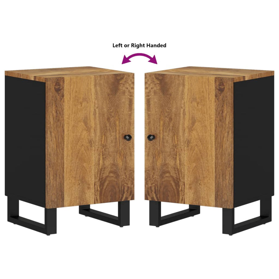 Badkamerkast 38x33x58 cm massief mangohout
