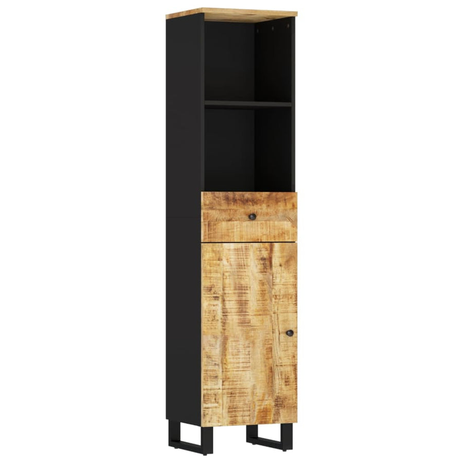 Badkamerkast 38X33X160 Cm Massief Mangohout
