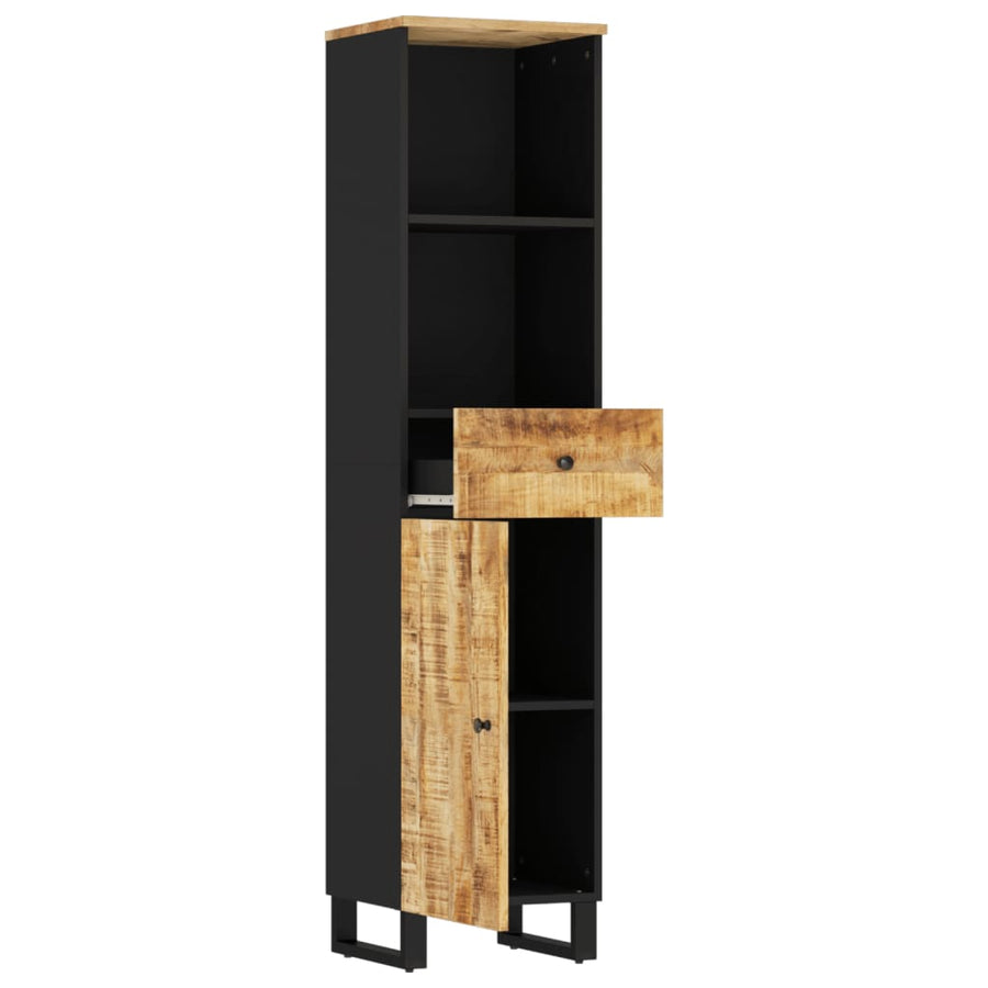 Badkamerkast 38X33X160 Cm Massief Mangohout