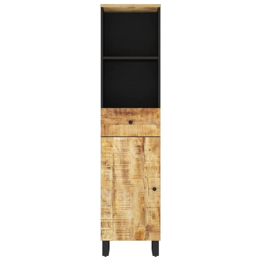 Badkamerkast 38X33X160 Cm Massief Mangohout