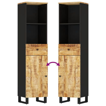 Badkamerkast 38X33X160 Cm Massief Mangohout