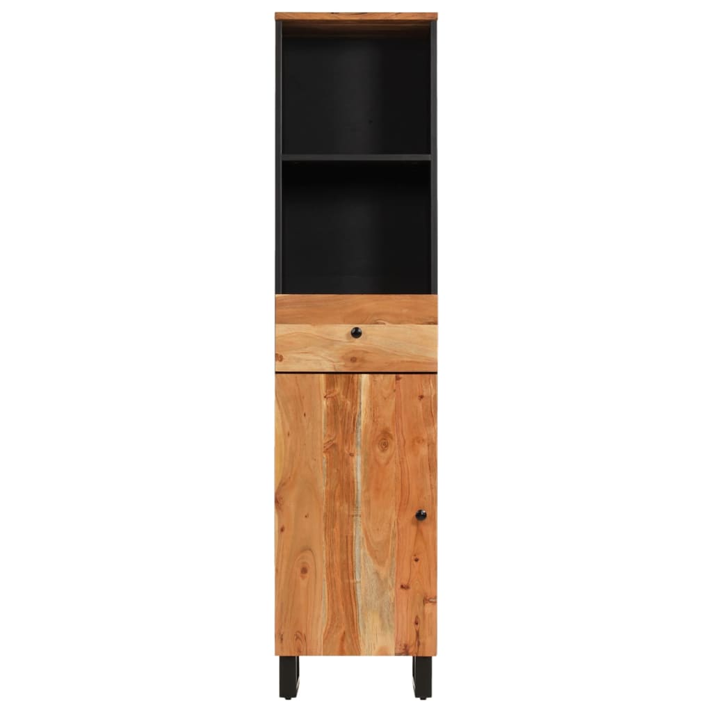 Badkamerwandkast 38X33X160 Cm Massief Acaciahout Bruin