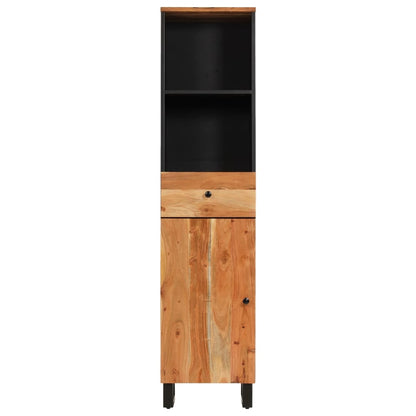 Badkamerwandkast 38X33X160 Cm Massief Acaciahout Bruin