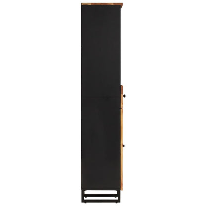 Badkamerwandkast 38X33X160 Cm Massief Acaciahout Bruin