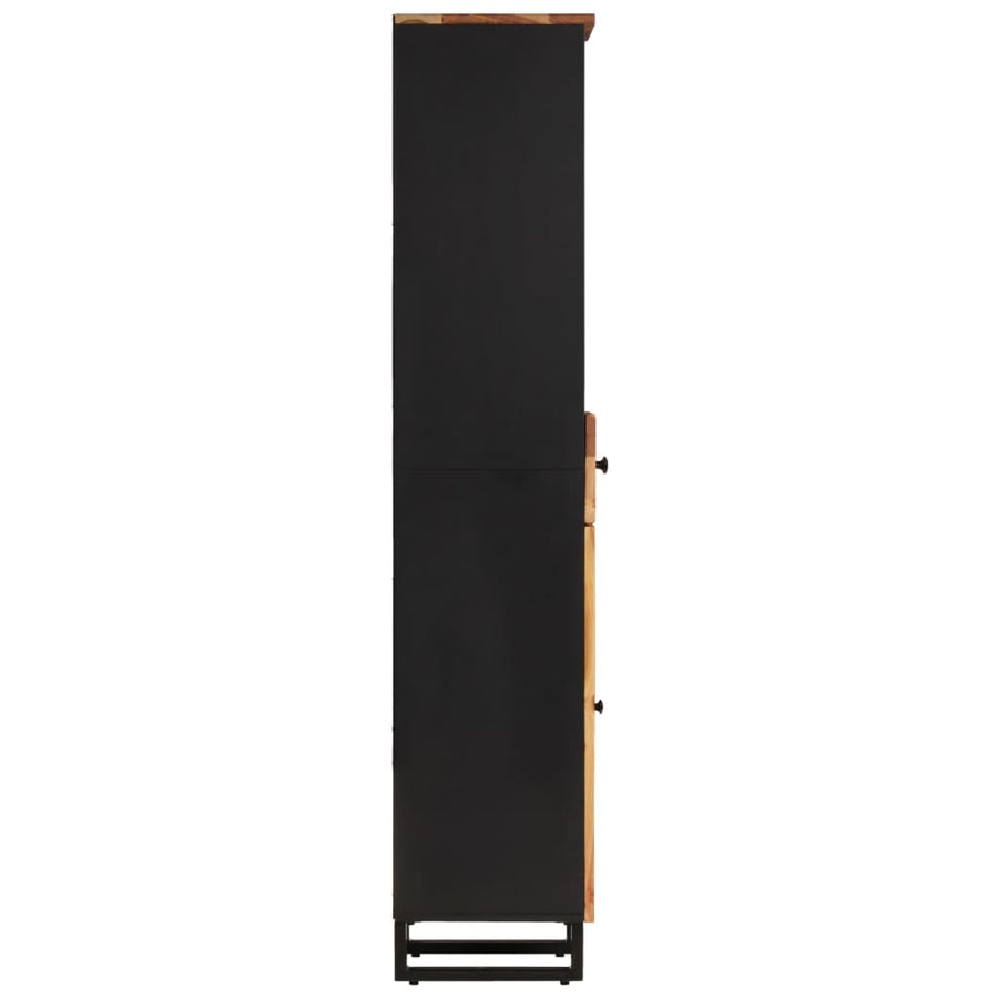 Badkamerwandkast 38X33X160 Cm Massief Acaciahout Bruin