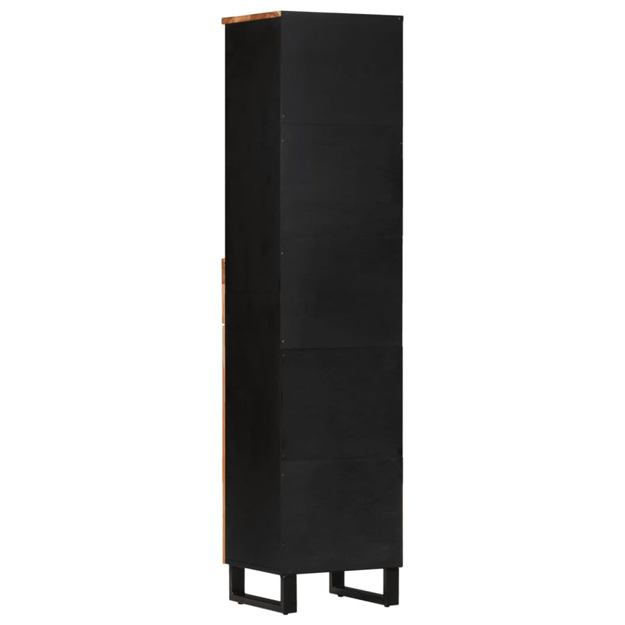 Badkamerwandkast 38X33X160 Cm Massief Acaciahout Bruin