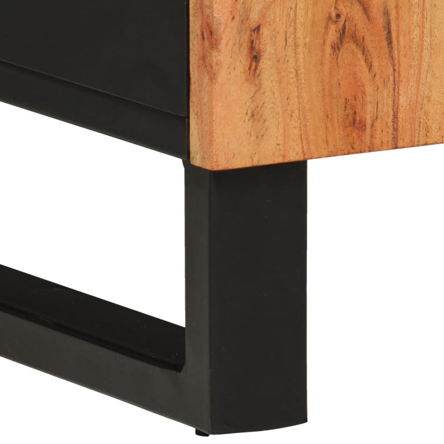 Badkamerwandkast 38X33X160 Cm Massief Acaciahout Bruin