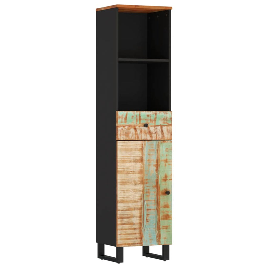 Badkamerkast 38X33X160 Cm Massief Recycled Hout