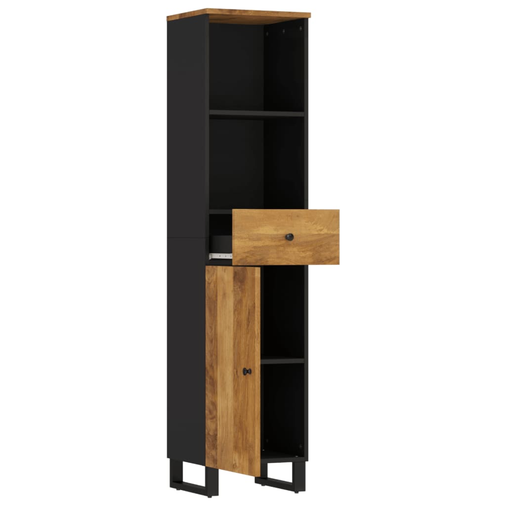 Badkamerkast 38X33X60 Cm Massief Mangohout Honingbruin