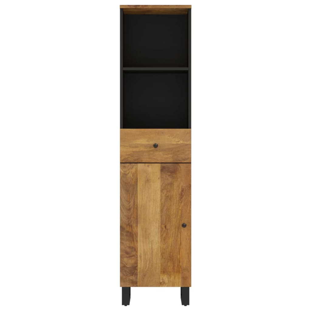 Badkamerkast 38X33X60 Cm Massief Mangohout Honingbruin