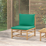 Tuinmiddenbank bamboe groen 55x69x65 cm