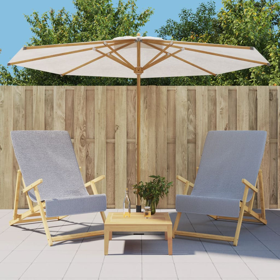 Strandhanddoeken 400 G/M² Stof 2 60 x 135 cm Grijs