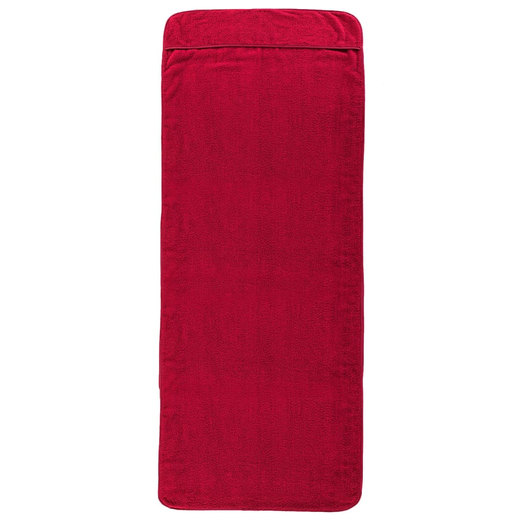 Strandhanddoeken 400 G/M² Stof Bordeaux 2 60 x 135 cm Rood