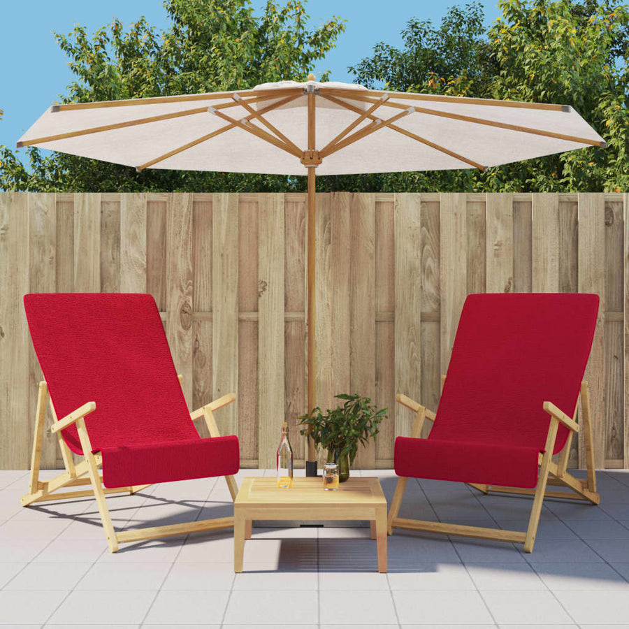 Strandhanddoeken 400 G/M² Stof Bordeaux 2 60 x 135 cm Rood