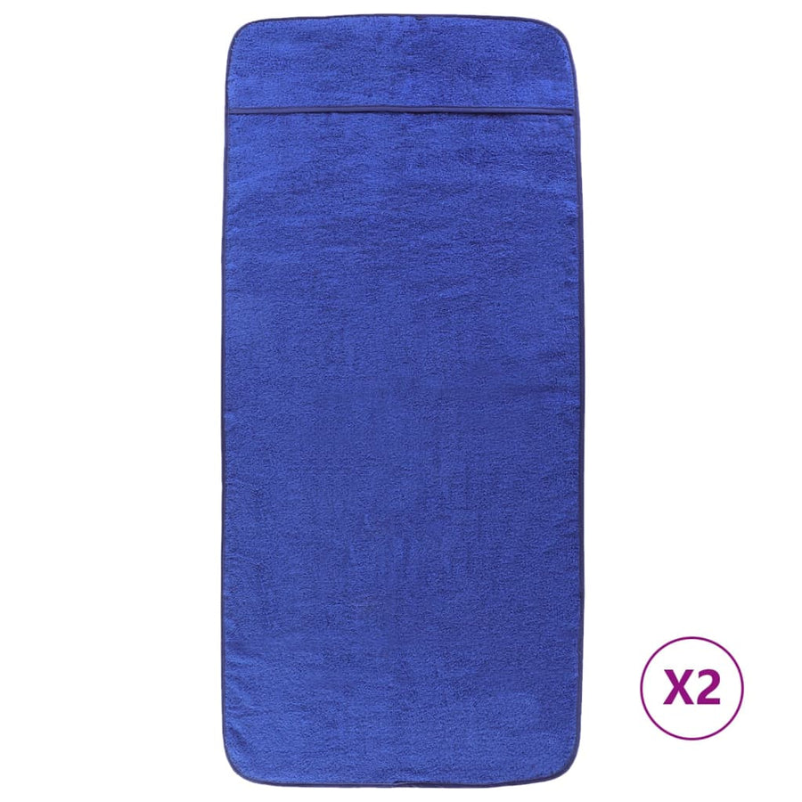 Strandhanddoeken 400 G/M² Stof Konings 2 60 x 135 cm Blauw