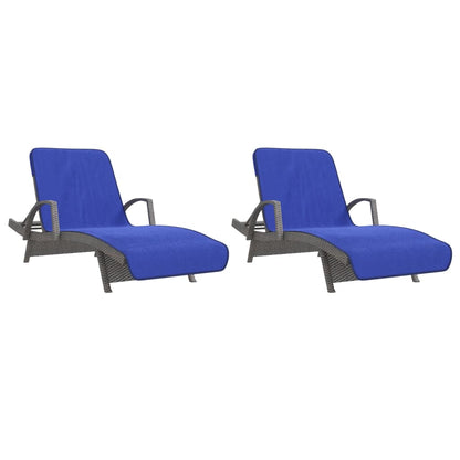 Strandhanddoeken 400 G/M² Stof Konings 2 75 x 200 cm Blauw