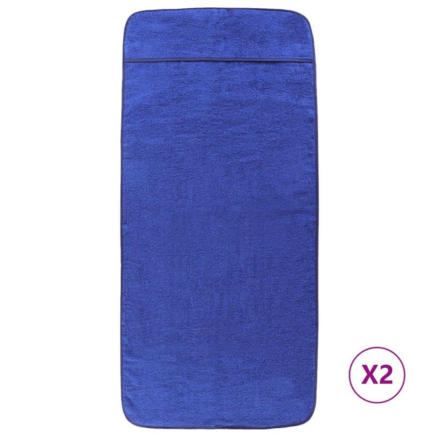 Strandhanddoeken 400 G/M² Stof Konings 2 75 x 200 cm Blauw