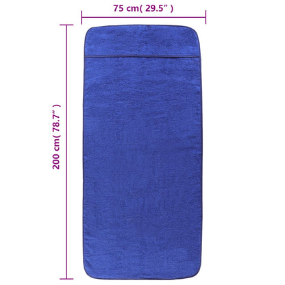 Strandhanddoeken 400 G/M² Stof Konings 2 75 x 200 cm Blauw