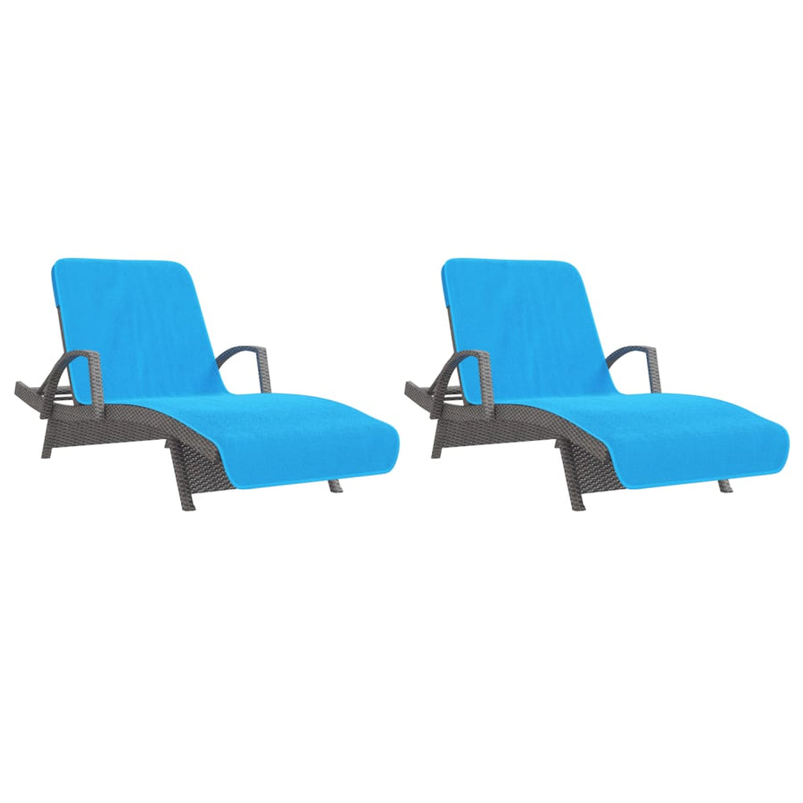 Strandhanddoeken 400 G/M² Stof 2 75 x 200 cm Turquoise