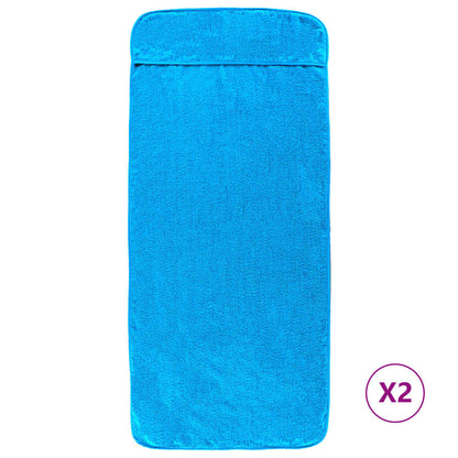 Strandhanddoeken 400 G/M² Stof 2 75 x 200 cm Turquoise