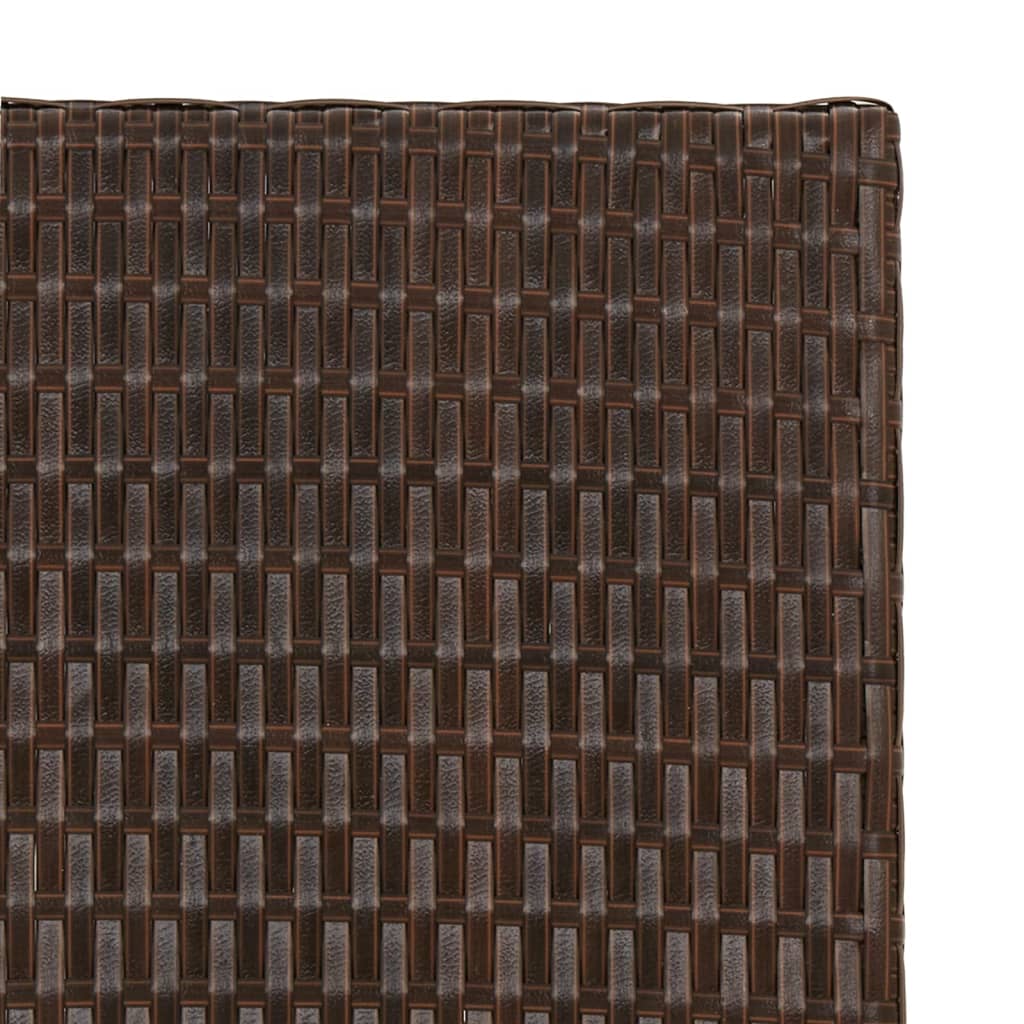 Tafel Inklapbaar 45X35X32 Cm Poly Rattan Bruin