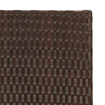 Tafel Inklapbaar 45X35X32 Cm Poly Rattan Bruin