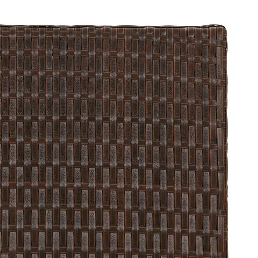 Tafel Inklapbaar 45X35X32 Cm Poly Rattan Bruin