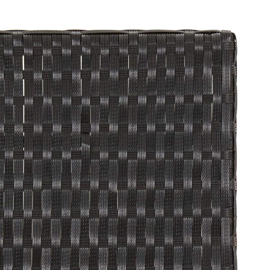 Tafel Inklapbaar 45X35X32 Cm Poly Rattan Zwart