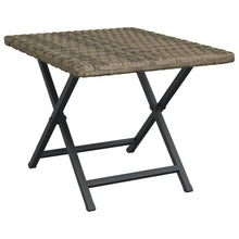 Tafel Inklapbaar 45X35X32 Cm Poly Rattan Grijs
