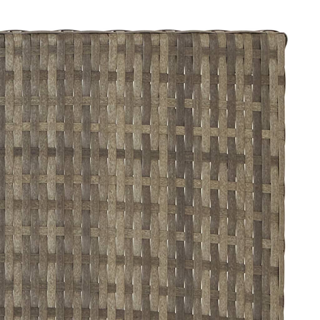Tafel Inklapbaar 45X35X32 Cm Poly Rattan Grijs