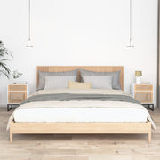 Nachtkastjes 2 st 40x30x55,5 cm bewerkt hout wit