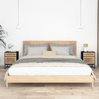 Nachtkastjes 2 st 40x30x55,5 cm bewerkt hout zwart
