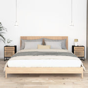 Nachtkastjes 2 st 40x30x55,5 cm bewerkt hout zwart