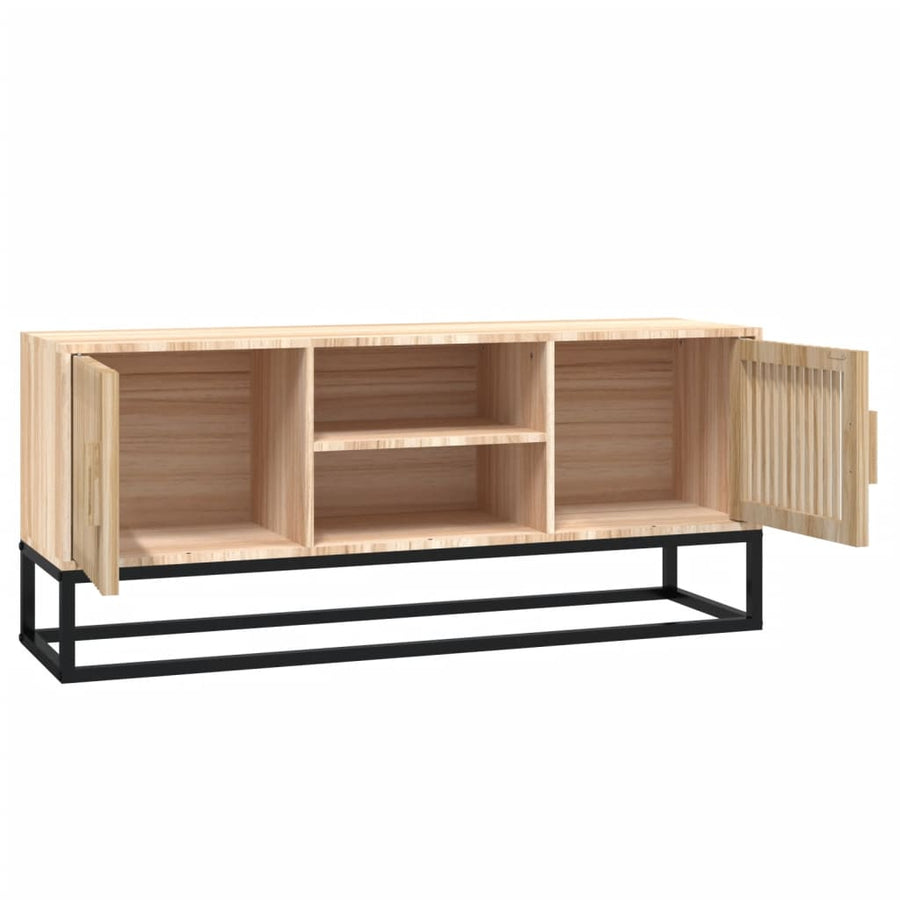 Tv-Meubel 05X30X45 Cm Bewerkt Hout En Ijzer Bruin