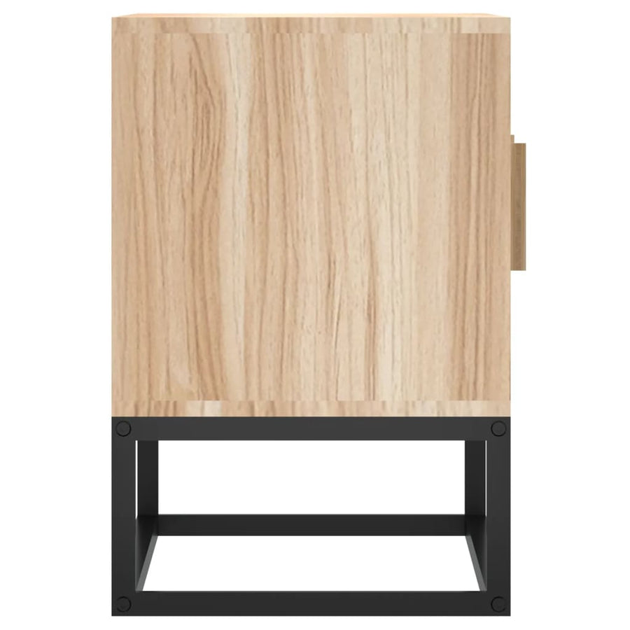 Tv-Meubel 05X30X45 Cm Bewerkt Hout En Ijzer Bruin