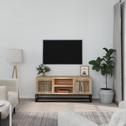 Tv-meubel 105x30x45 cm bewerkt hout ijzer