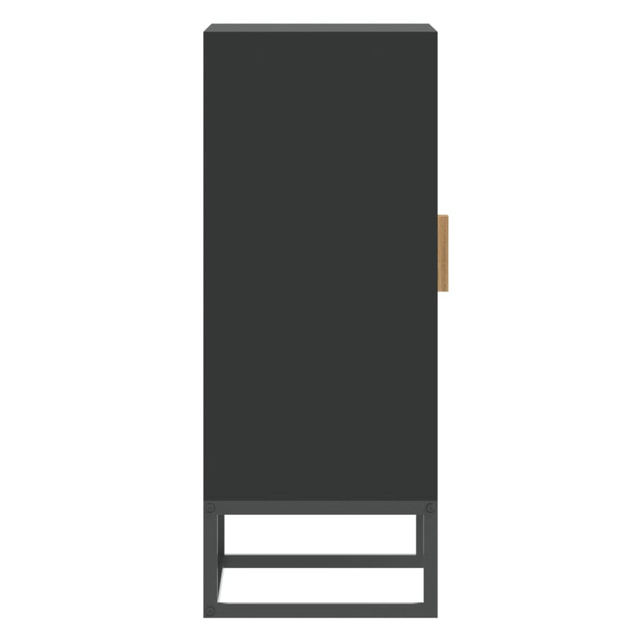 Dressoir 60x30x75 cm bewerkt hout zwart