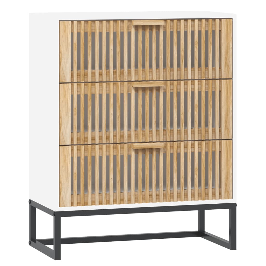 Dressoir 60X30X75 Cm Bewerkt Hout Wit