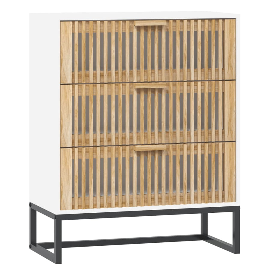 Dressoir 60X30X75 Cm Bewerkt Hout Wit