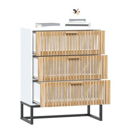 Dressoir 60X30X75 Cm Bewerkt Hout Wit