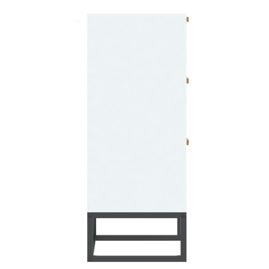 Dressoir 60X30X75 Cm Bewerkt Hout Wit