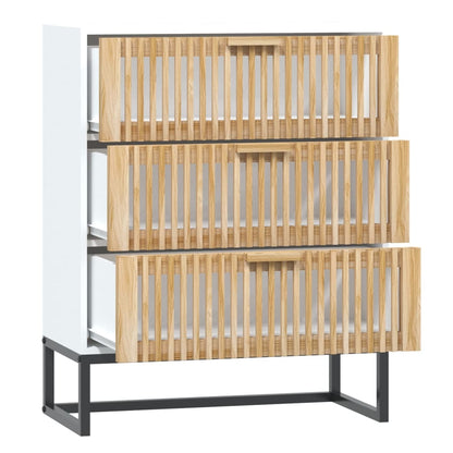 Dressoir 60X30X75 Cm Bewerkt Hout Wit