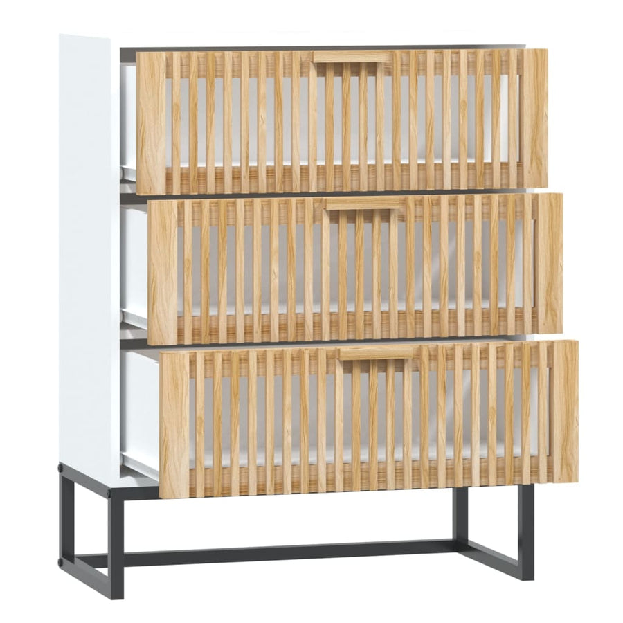 Dressoir 60X30X75 Cm Bewerkt Hout Wit