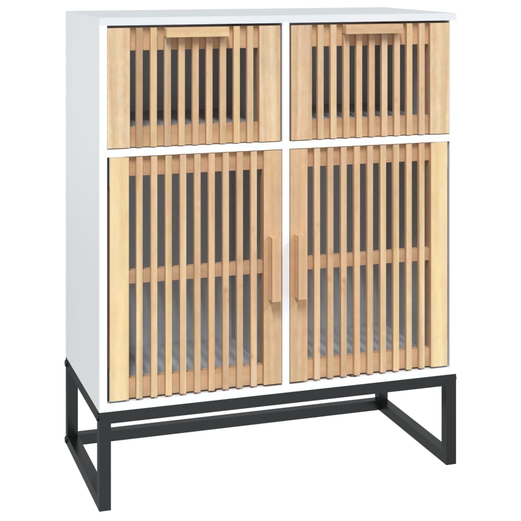 Dressoir 60X30X75 Cm Bewerkt Hout Wit