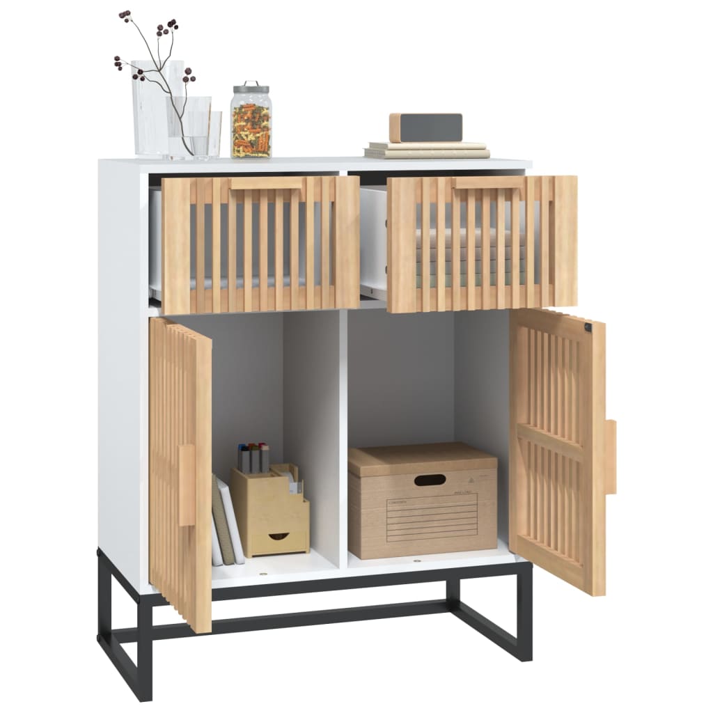 Dressoir 60X30X75 Cm Bewerkt Hout Wit