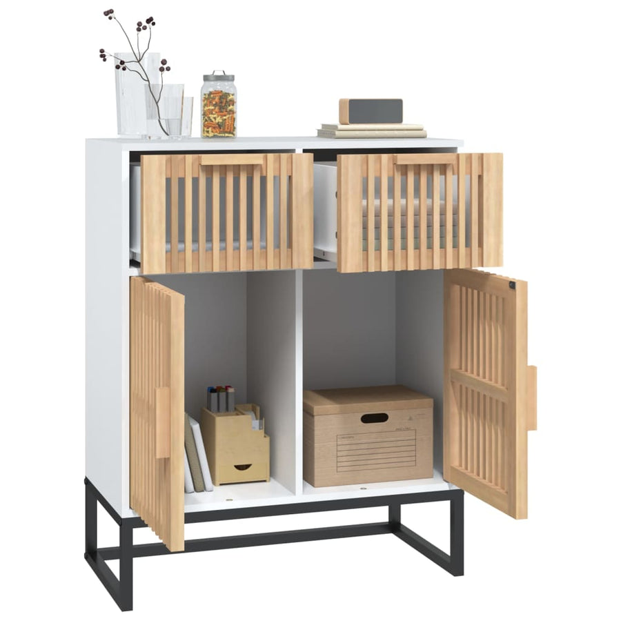 Dressoir 60X30X75 Cm Bewerkt Hout Wit