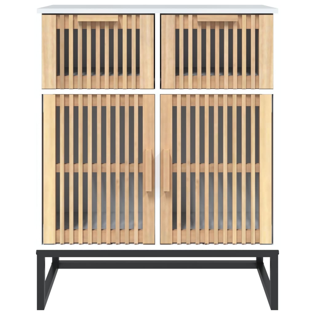 Dressoir 60X30X75 Cm Bewerkt Hout Wit